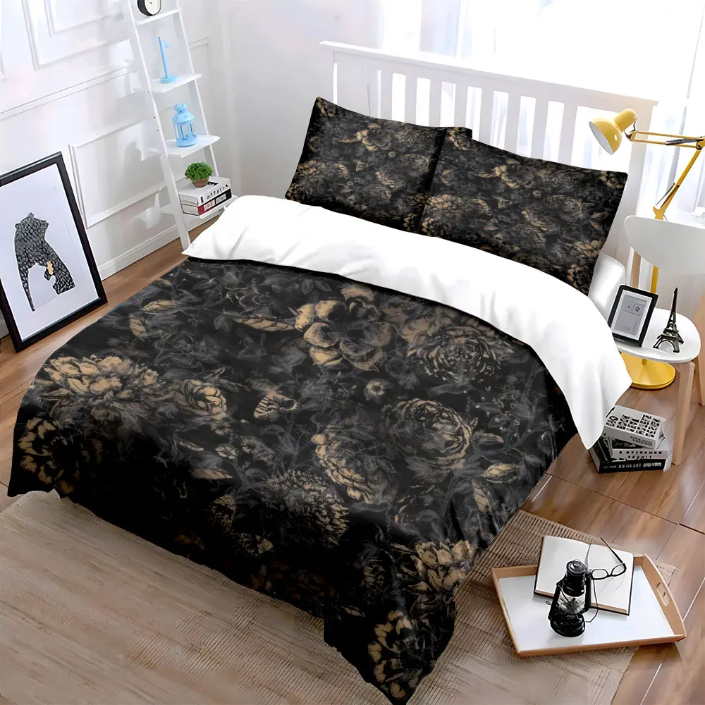 

Floral Three-Piece Set for Bedrooms Exquisite three-piece bedding set gift for kids and adults