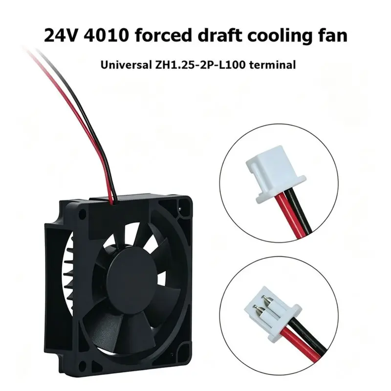 Superior Replacement For Ender 3 V3 SE 3D Printer Part- 2 Pcs 4010 Cooling Fan 24V 4010 Extruder Turbo Fan For Hotend