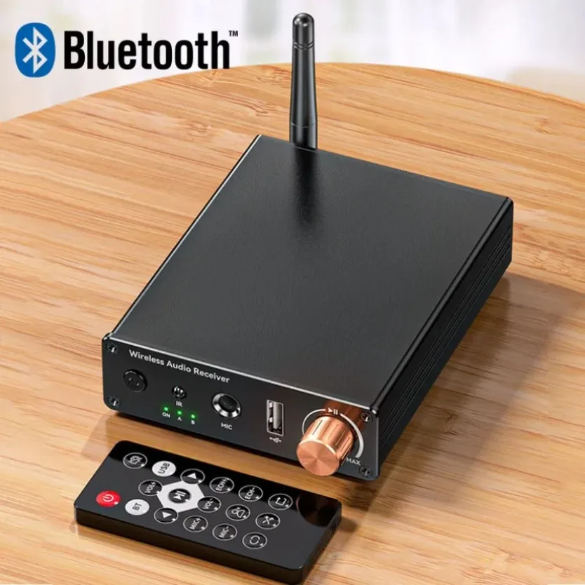 2‑in‑1 Bluetooth 5.4 Wireless Audio Adapter Low Latency Receiver Transmitter With 3.5mm AUX Port For Car TV Airplane PC Speaker