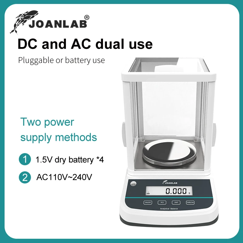 JOANLAB Analytical Balance Lab Digital Scales Electronic Balance Precision Balance Scale Range: 200/300/500g Resolution: 0.001g