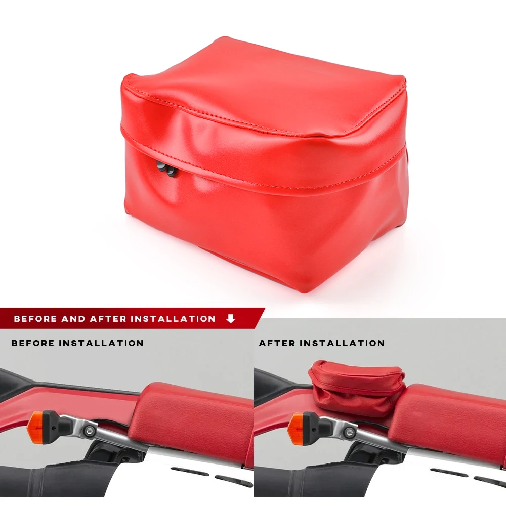 Tail Rear Bag For HONDA XR125 XR150 XR200 XR230 XR250 XR400 XR600 650 Motorcycle Bag Luggage Storage Tool Bag Leather Waterproof