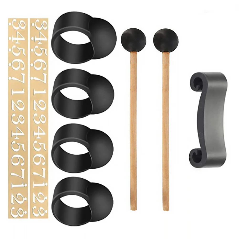 

1 Set Silicone Finger Sleeves For Tongue Drum Accessories Steel Percussion Instrument Ethereal Pan Drum Finger Picks Drumstick