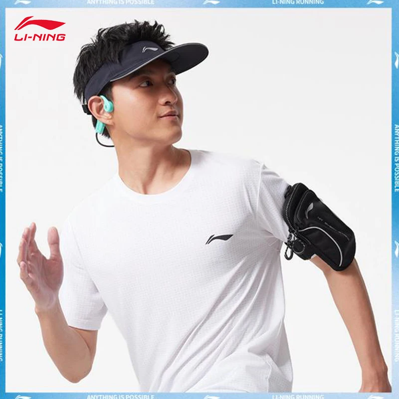 LI-NING Unisex Running Series Arm Bag Reflective Compact lightweight mobile phone bag sports arm bag ABDV087