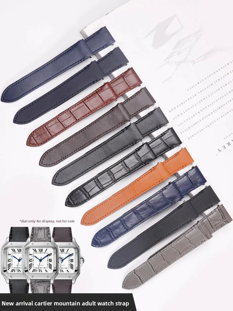 bracelet-en-cuir-veritable-de-haute-qualite-pour-cartier-santos-wssa0010-bracelet-de-montre-a-degagement-rapide-pour-hommes-et-femmes-en-cuir-de-vache-marron-kaki-19mm-21mm