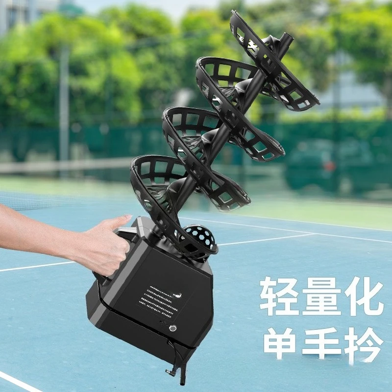Tennis Ball Throwing Machine, Single Person with Catch Net Practice, Self Serve Machine for Training Equipment