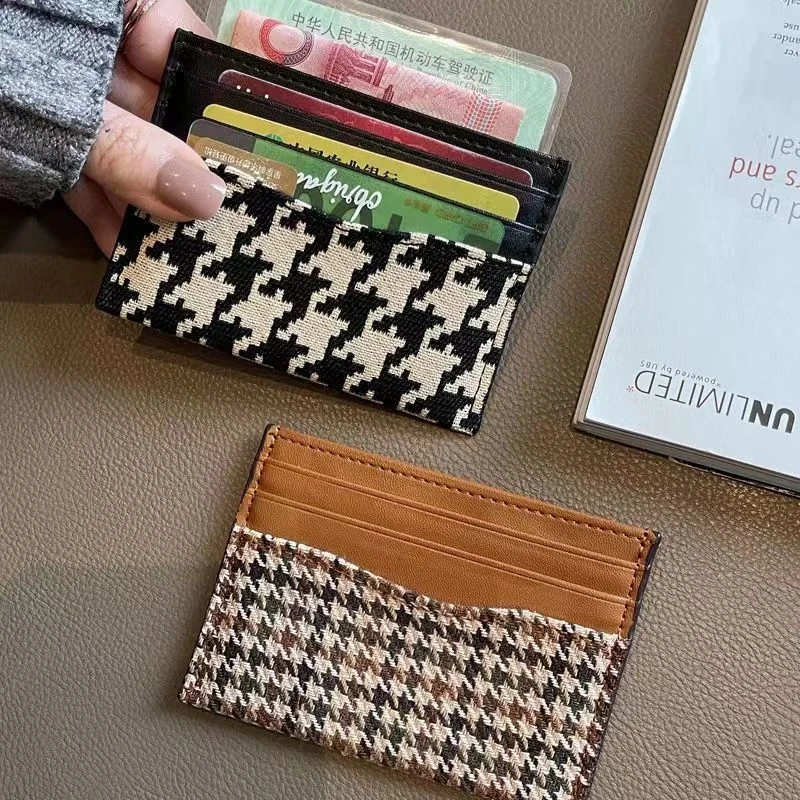 Fashion Canvas Women’s Card Bag Coin Purse Slim Credit Card Holder Wallet For Men and Women ID Card Pocket