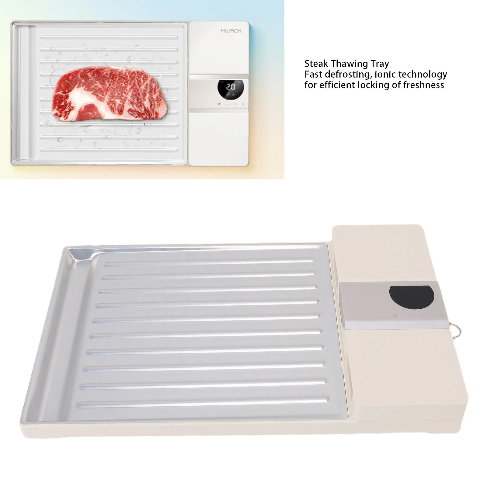 

Electric Defrosting Tray Quick Safe Rechargeable Electric Thawing Tray for Frozen Meat Steak