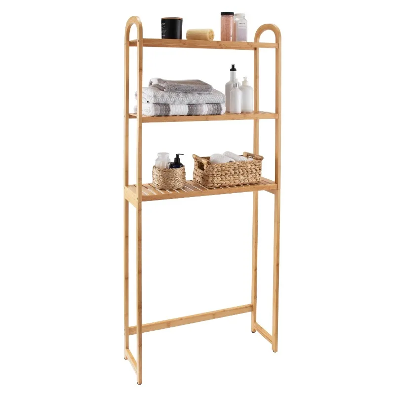 

3-Shelf over the Toilet Space Saver, Bamboo,Elegant looking,Bathroom Storage.Perfect for adult or child