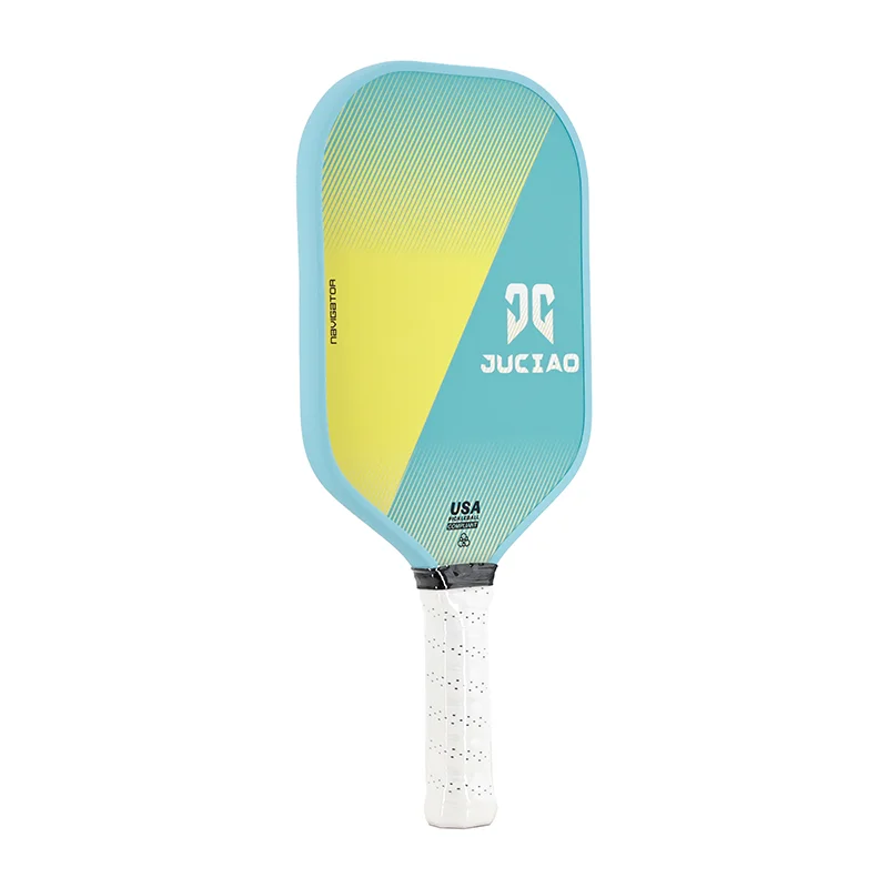 Pickleball Paddle سطح من ألياف الكربون (CFS) حبيبة عالية وتدور مع قلب قرص العسل من مادة البولي بروبيلين مقاس 16 مم مناسب للمبتدئين