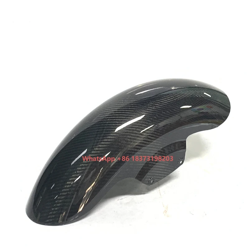 

Teen Top Factory Carbon Fiber Vivid Black Golss Front Fender Fit for Harley Touring Street Road Glide for Front Mudguard 2009+