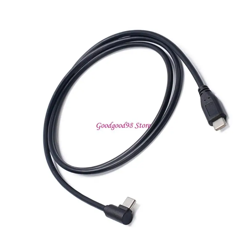 Rechterhoek USB C Cable 60W Power Delivery Quick Charges for Smartphones Tablets W8ec