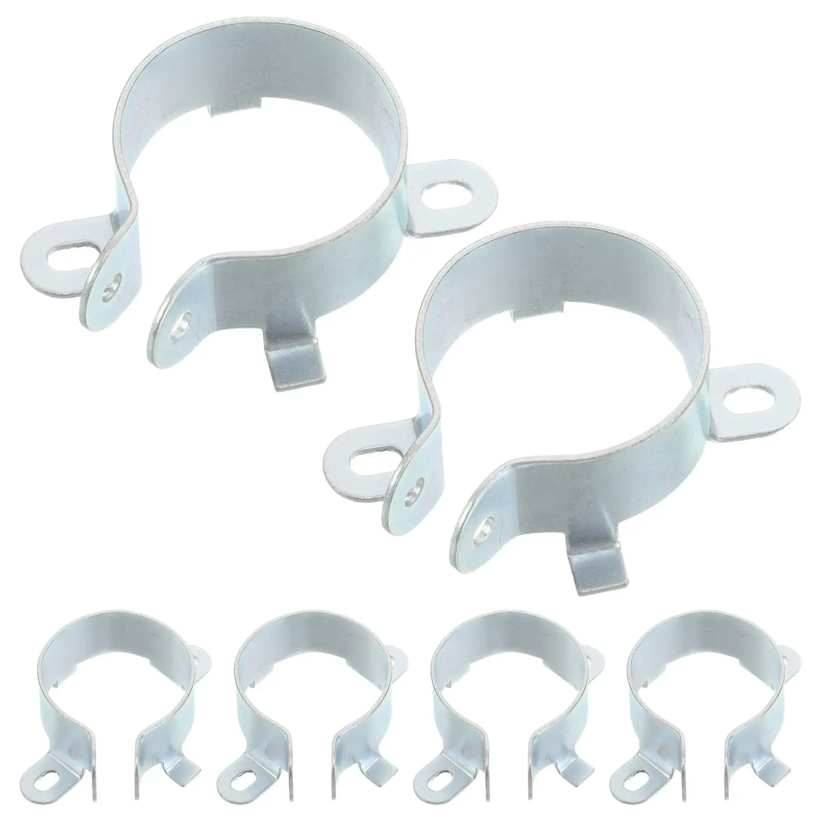 6Pcs Metal Capacitor Retaining Clamps Dual Hole Electrolytic Capacitor Mounting Clips Brackets Fixing Clamp for Circuit Board