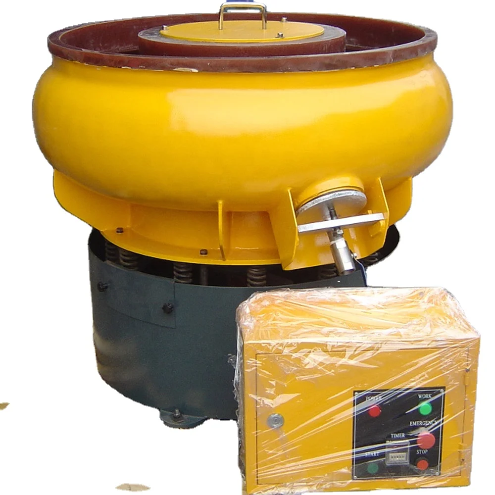 Dimensional Big Bowl Vibratory Finishing With Auto Selector 200L High Quality Vibratory Flatware Polishing Deburring Machine