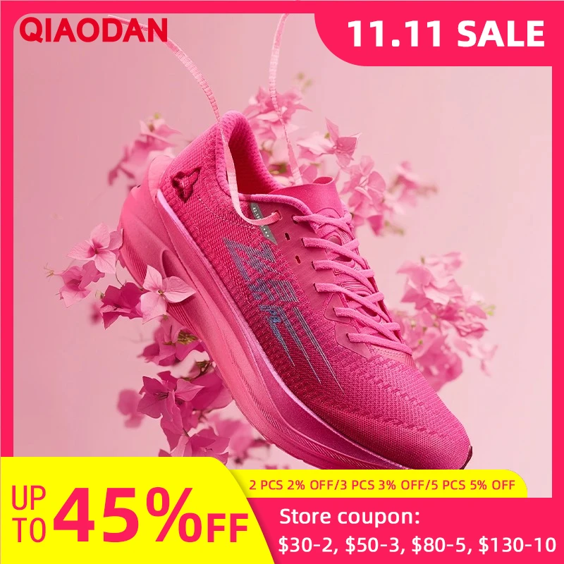 

QIAODAN Feiying PB4.0 женские кроссовки 2025 модные марафонские гоночные кроссовки полной длины с карбоновой пластиной QDB022244299