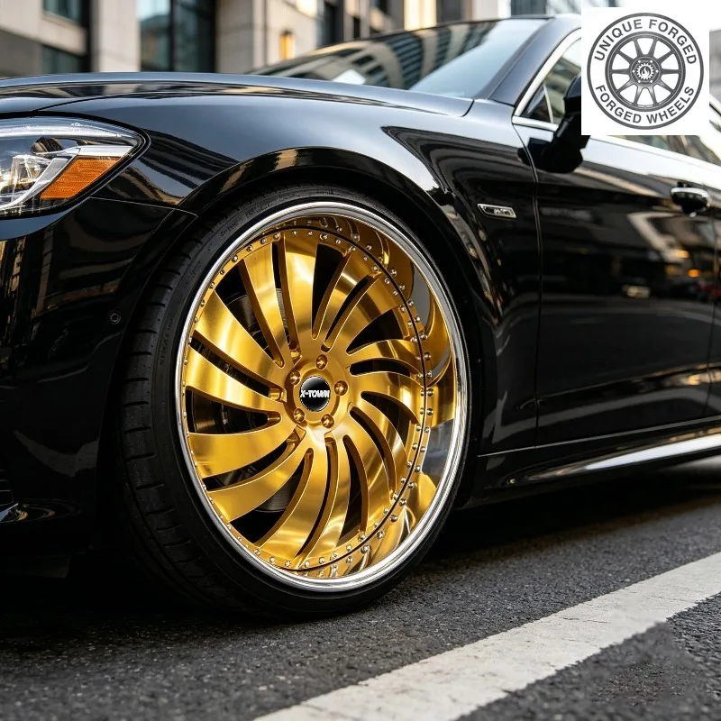 26 Style Customized Forged Car Rims 2‑piece 18 19 20 21 22 23 24 26 Inch 5x112 5x120 Gold Chrome Deep Dish Spokes Car Wheels