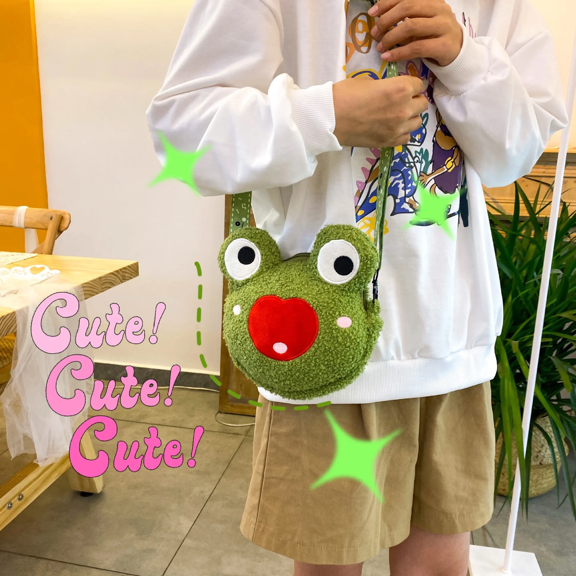 Cute Frog Bag Animals CrossBody Shoulder Bag Backpack Coin Purse Wallet Pouch Children Girls Boys Gift