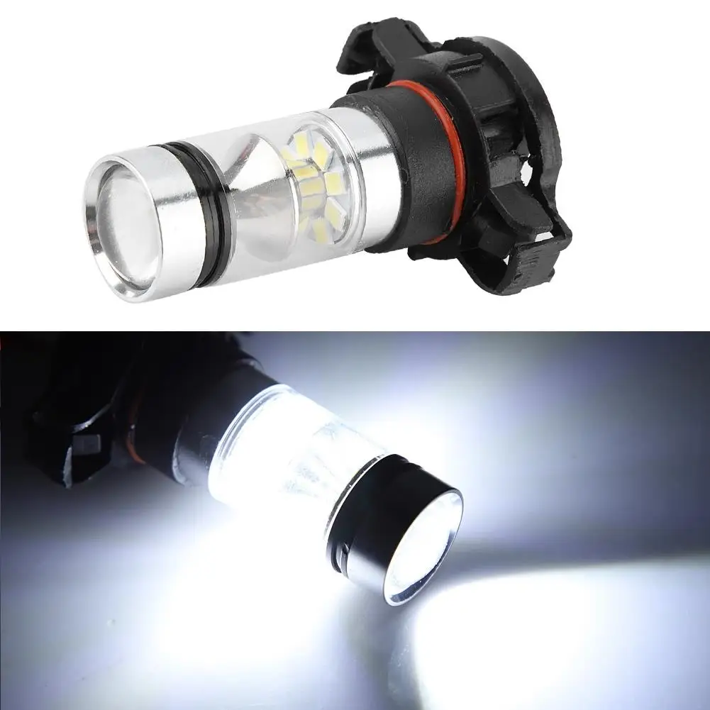 100W H16 3030 20 LEDs Front Car Fog Lights Headlights Daytime Running Lights Lamp Bulbs 1000LM LED Drving Lamp automobiles