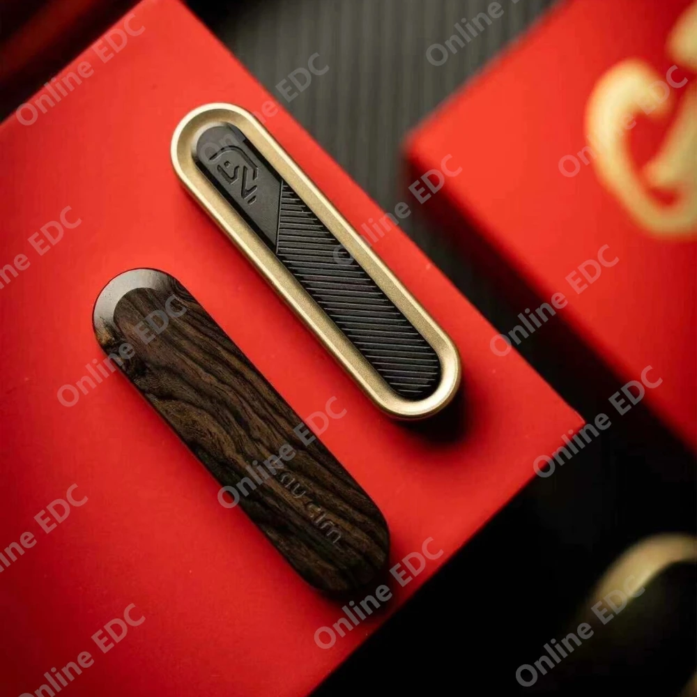 GDEDC Wood And Bronze Edition Flavor Sign For The Year Of TheHorse Fidget Slider Stress Relief Toy Fidget Toys For Adults