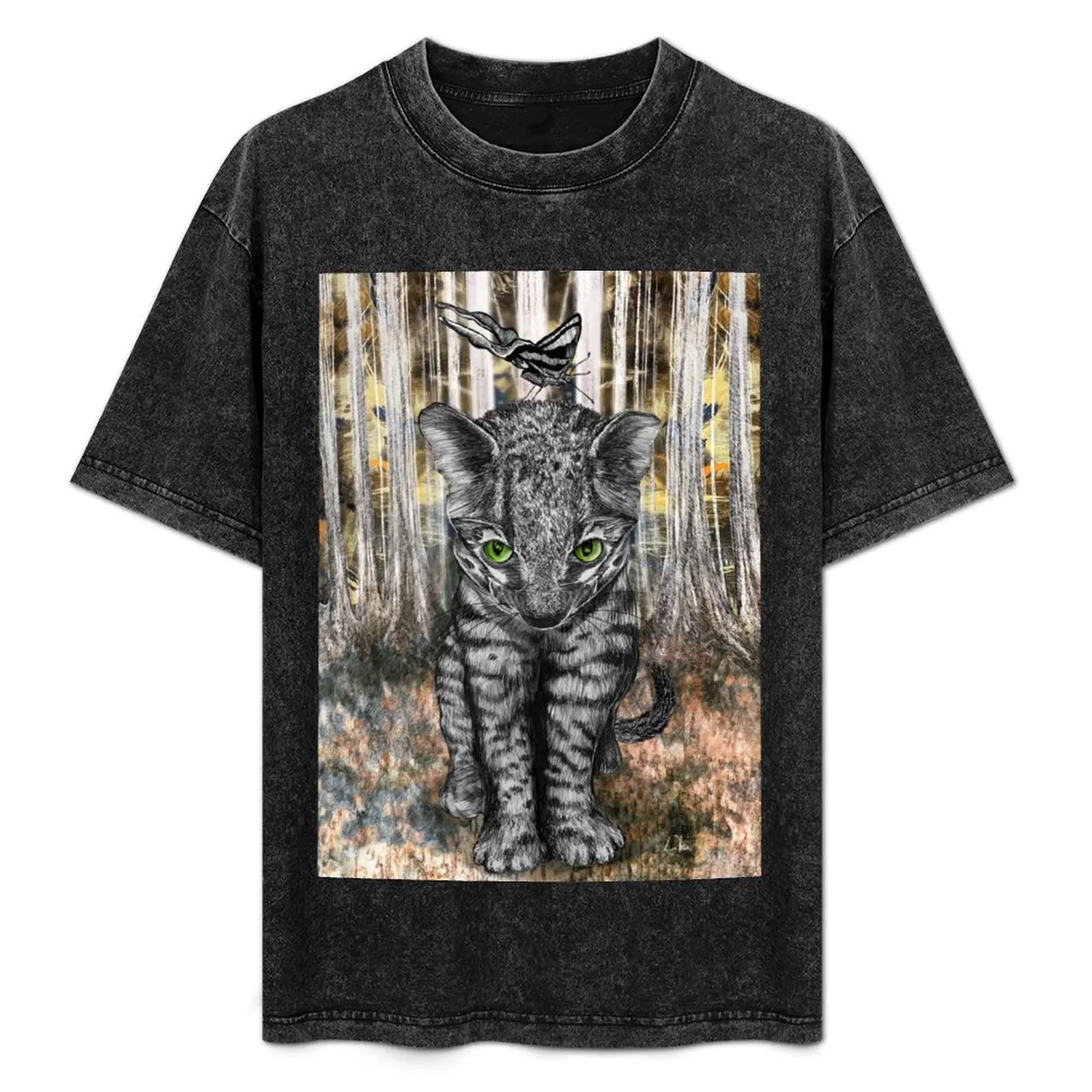 

Jungle Kitty and Butterfly T-Shirt Performance Dry Fit T-Shirt
