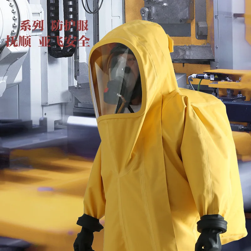 Airtight Protective Clothing, First-class Chemical Protective Clothing, Including Fire Report, Fully Enclosed