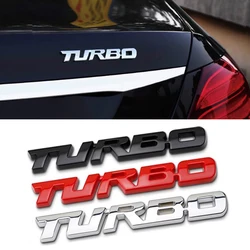 Universal 3D Metal Letter Car Styling TURBO Boost Loading Boosting Emblem Badge Sticker Decal Auto Accessories