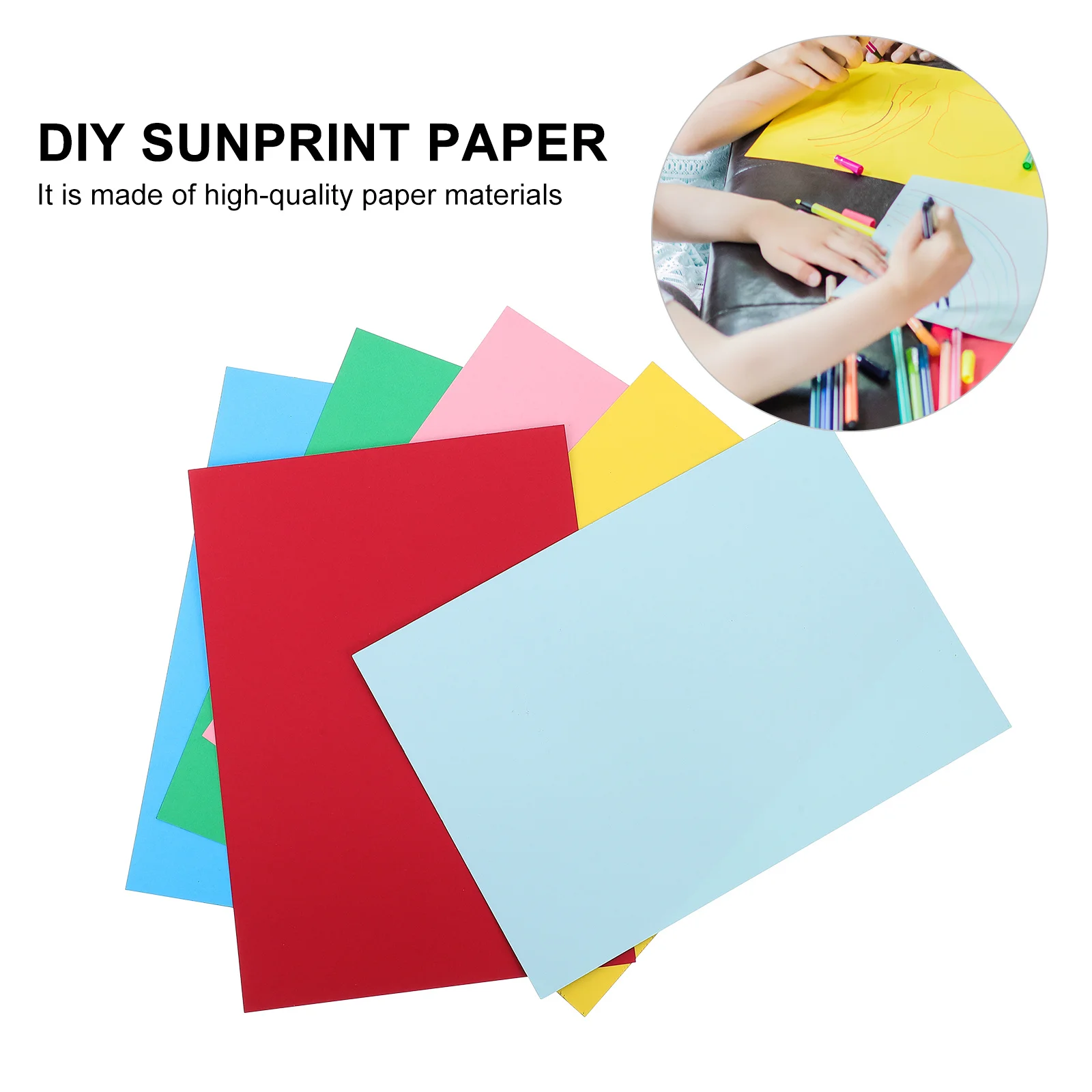 24 قطعة ورق بصمة فني يمكنك صنعه بنفسك للأطفال للتخييم والحفلات المدرسية وأوراق الطباعة الورقية من النوع Cyanotype منتجات ورقية للمكتب