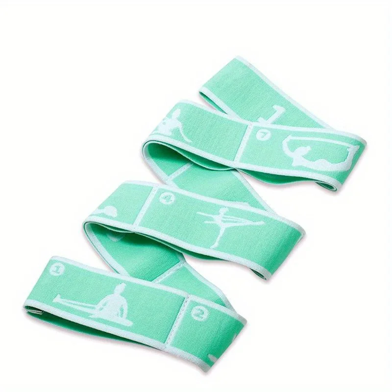 Dance Stretching Band Loop Yoga Stretching Belt Yoga Pilates Fitness Tension Belt Digital Stretch Elastic Band Resistance Band