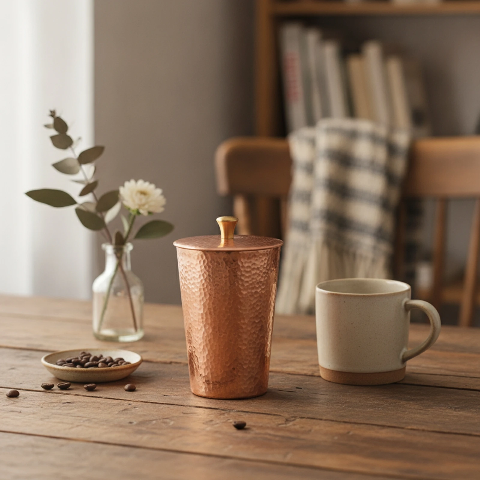 Coffee Grounds Receiving Cup Tapered Scenting Cup Vessel Compact Tactile for Baristas, Pour-over Setups