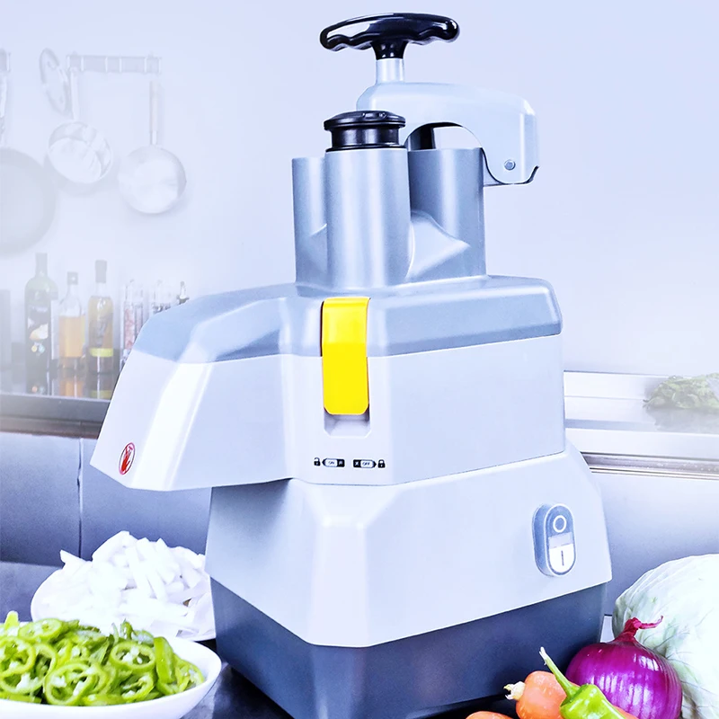 Máquina cortadora de verduras comercial, máquina trituradora y rebanadora de verduras multifuncional automática, 150-200 KG/H