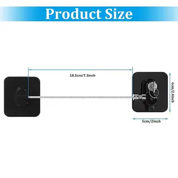 嬰兒安全冰箱鎖(附密碼鎖)、嬰兒安全櫃鎖、滑動衣櫃門鎖、家用限位器 12 最佳銷售 冰箱鎖 - №12