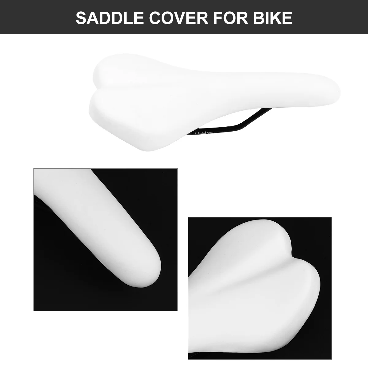 Fietszadelhoes Comfortabel PU-fietszitkussen Extra brede zachte vulling voor mountainbiken met hometrainer Zadelhoes