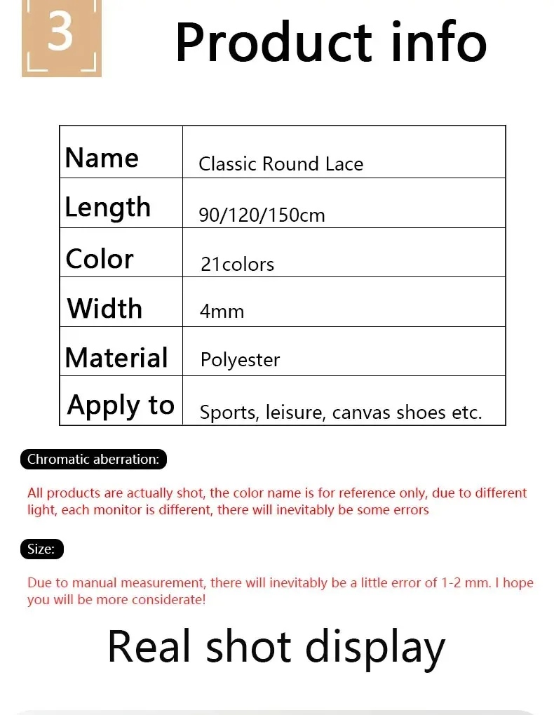 2 Paar klassische, runde Schnürsenkel für Sneaker, Stiefel, Wanderschuhe, Oxford-Schuhe – robuste und langlebige Schnürsenkel. – Detail 6