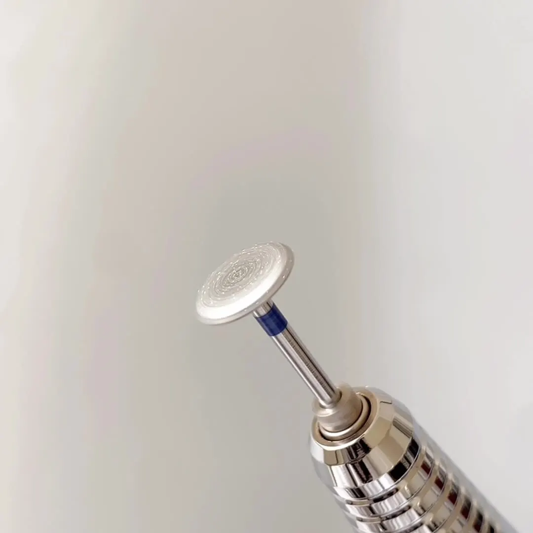 หัวเจียรทรงจานบิน 3 ชิ้น เครื่องขัดเล็บแบบพกพา อุปกรณ์ขัดเล็บมืออาชีพ กำจัดหนังกำพร้า เครื่องเจียรเล็บ