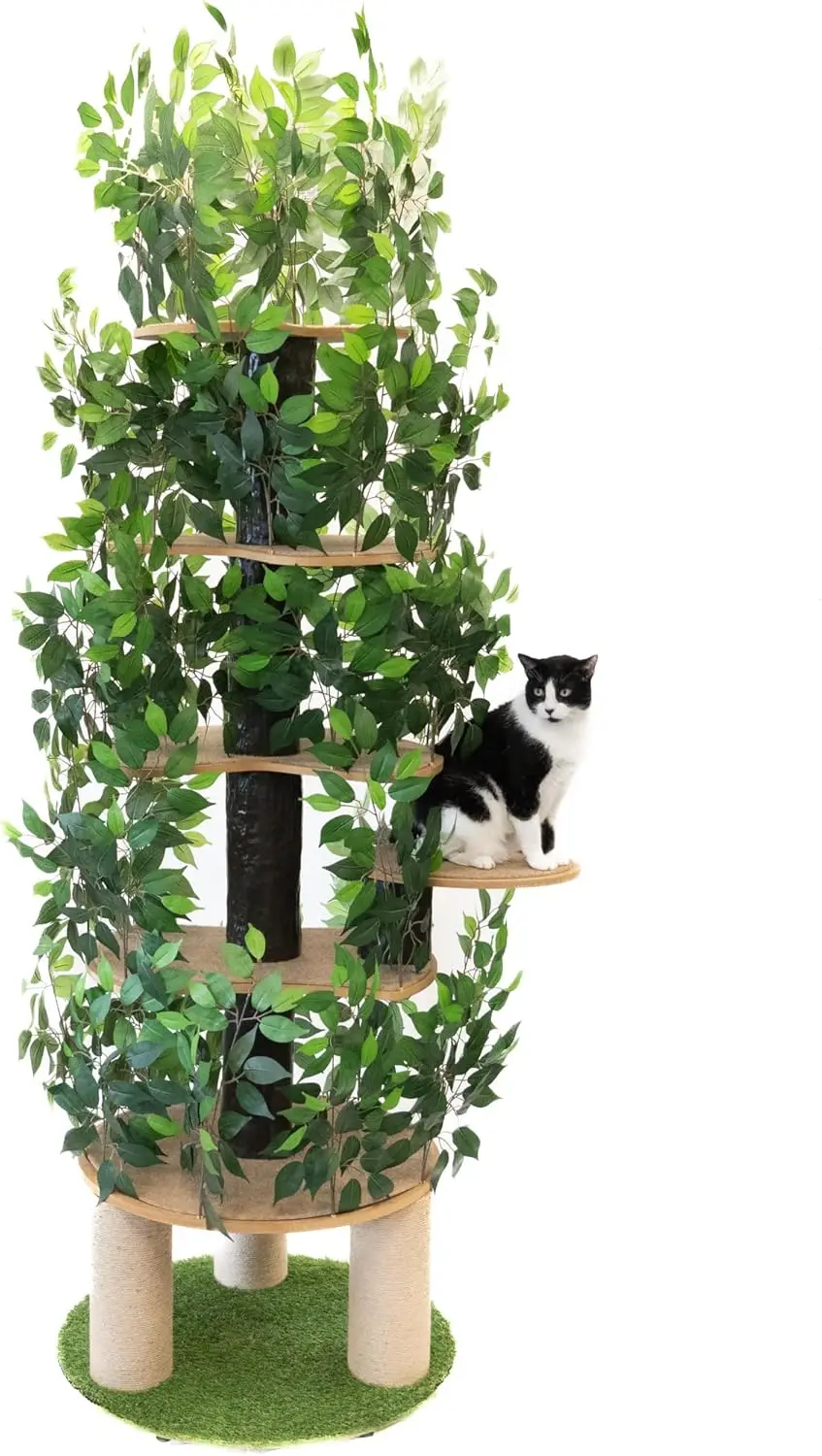 Pets Cat Tree with Leaves Made in USA