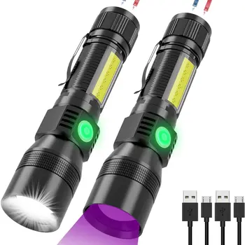 Linterna Táctica Ultrafire WF-501B PRO - 1200 Lúmenes, Impermeable IPX-65, Con Funda Para Cinturón Linterna LED Modo único