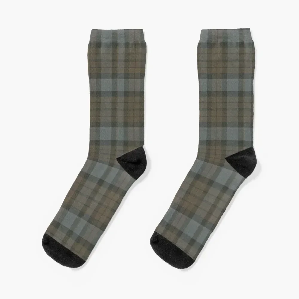 

TARTAN FRASER Socks retro japanese fashion sheer cool Socks Girl Men's