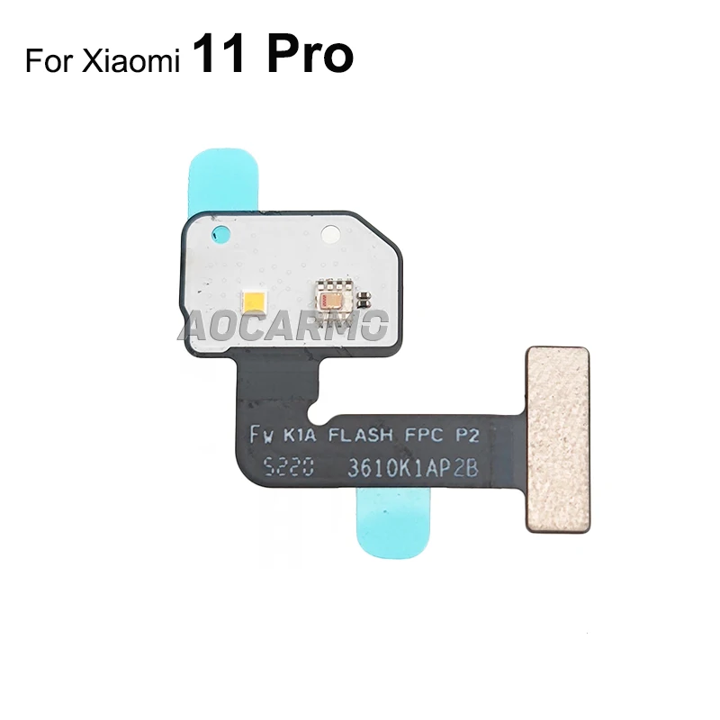 Aocarmo For Xiaomi 11 Ultra 11t Pro Mi 11Pro 11U Flash Light Module Proximity Distance/ Ambient Sensor Flex Cable Replacement