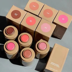 Colorido hidratado Blush Stick, 3 em 1 bochecha lábio, Silky Brighten, creme Blush, tubos de cosméticos, contorno fosco, magia