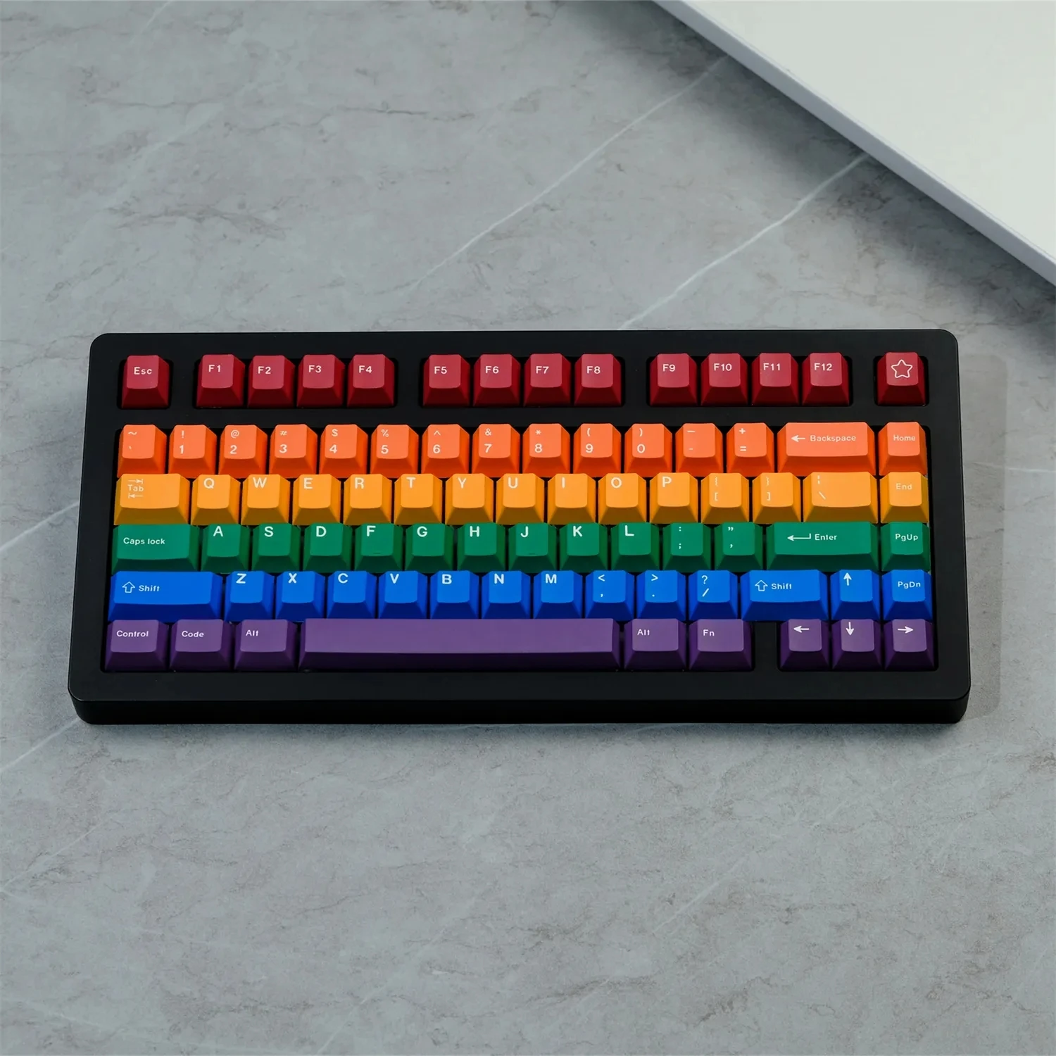 

129 Keys/set GMK PRIDE Keycaps PBT Dye Sublimation Lightproof Key Caps Cherry Profile Rainbow Keycap For MX Switch Keyboard