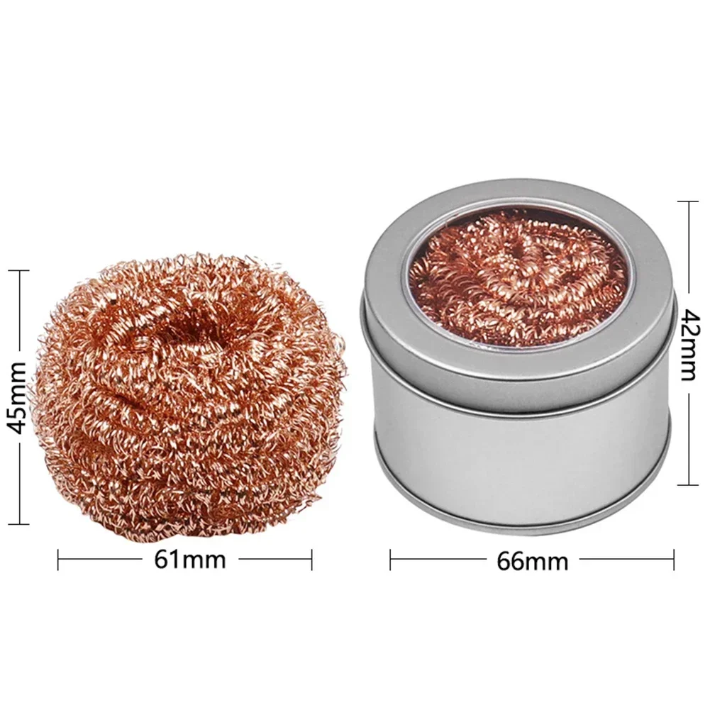 Durable Practical Cleaning Ball Remove Solder Tools High Quality With Box 66mm*42mm Electroplating Copper