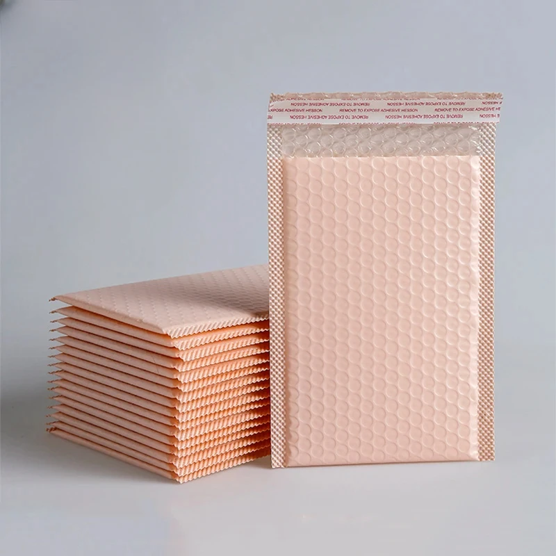 30 PCs Pink Nude Bubble Bags, Self Sealing Mailman with Bubble Bags