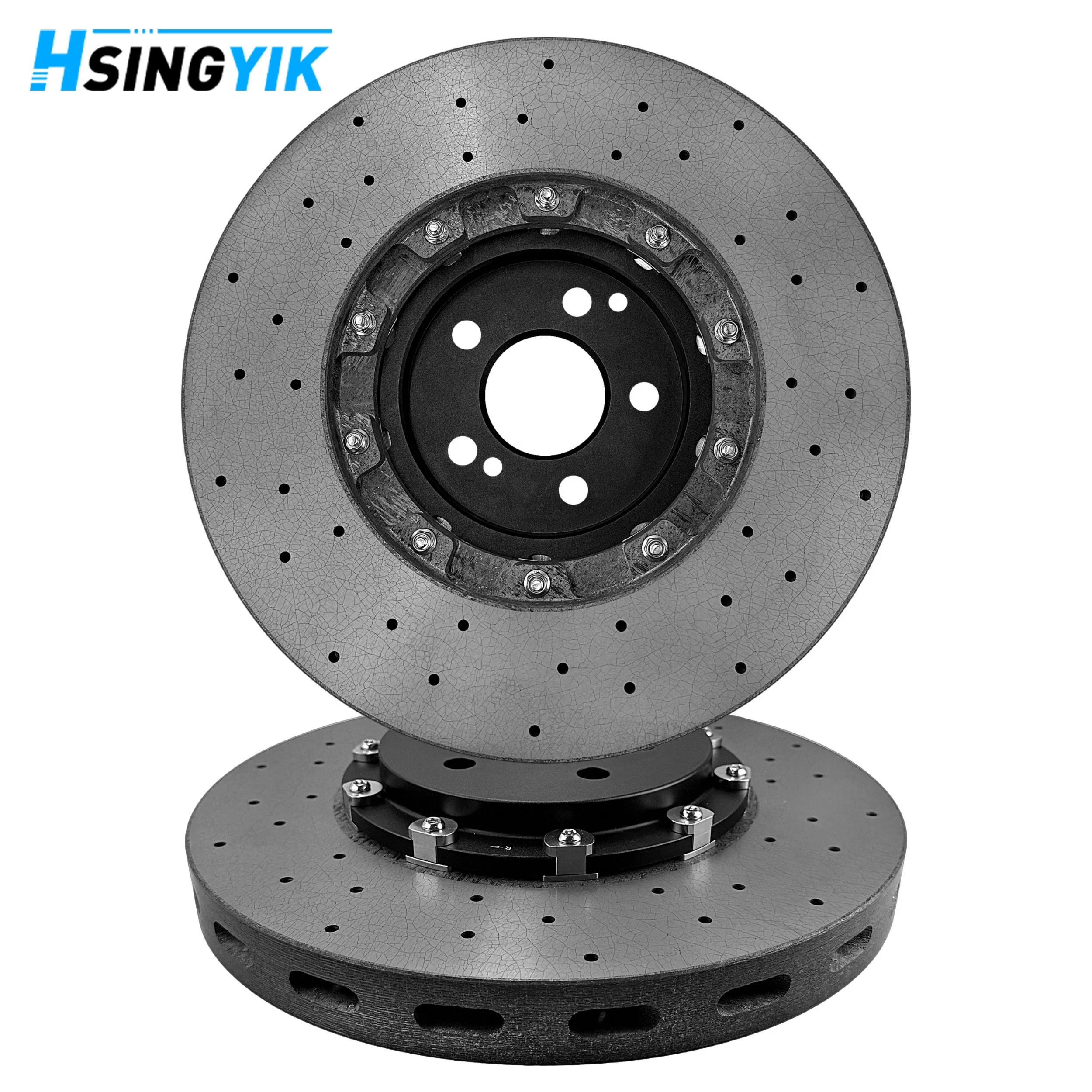 390mm Rear Carbon Ceramic Brake Disc For 2023-2026 Chevrolet Corvette C8 Z06 Z07 Direct Fit To OEM Caliper
