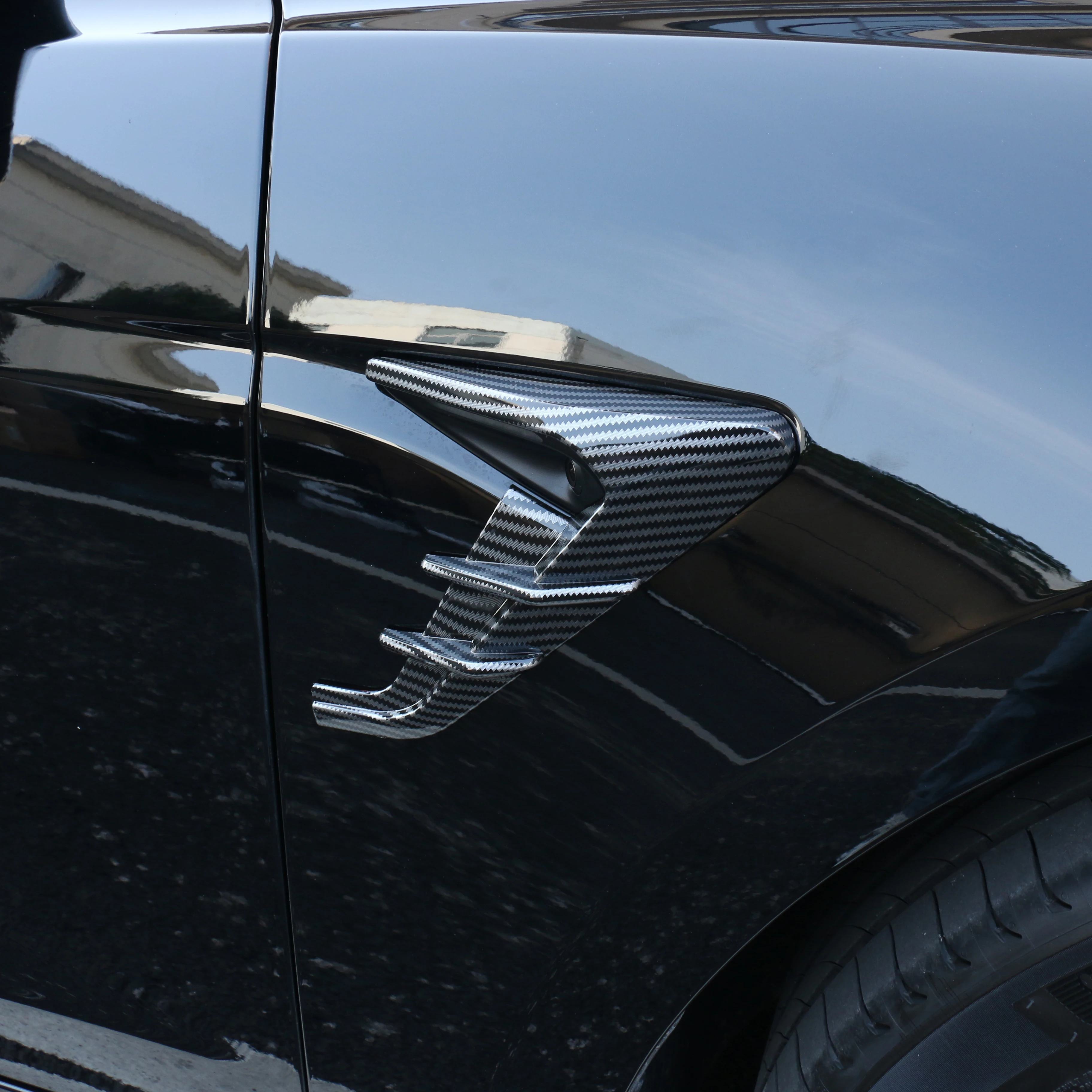 2 шт. крышка боковой камеры для Tesla New Model 3 Highland 2024 Leaf Board Защитный чехол для камеры Модификация автомобиля Автомобильные аксессуары