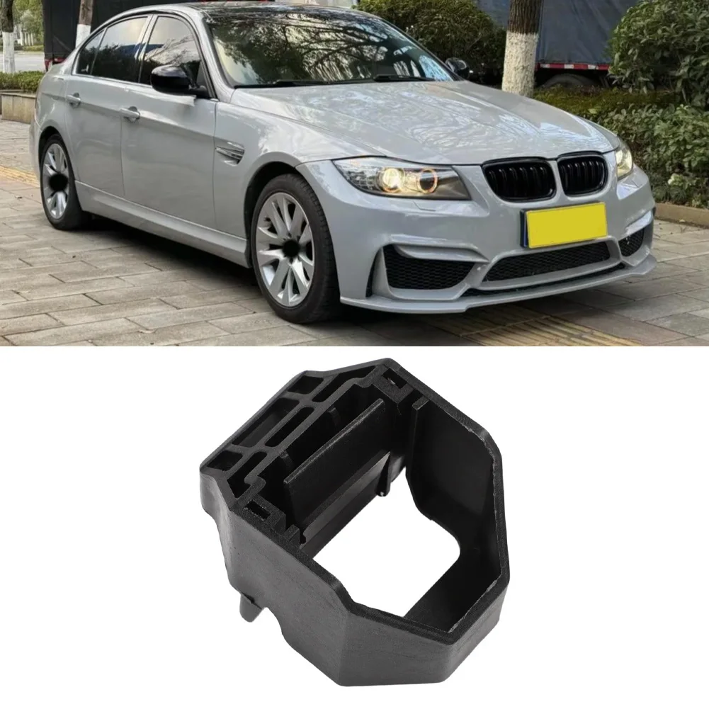 Black Radiator Lower Mounting Bracket Auto Cooling System Part ABS Plastic Construction Direct Replacement Part