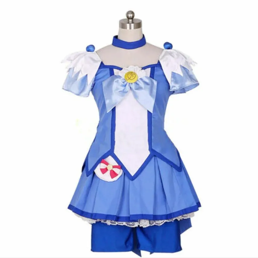 

Glitter Breeze Blue Dress Cosplay Costume customized