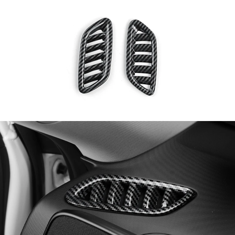 

Углеродное волокно ABS приборная панель передняя верхняя крышка вентиляционного отверстия накладка для Hyundai Kona SX2 2024 2025 2026 LHD