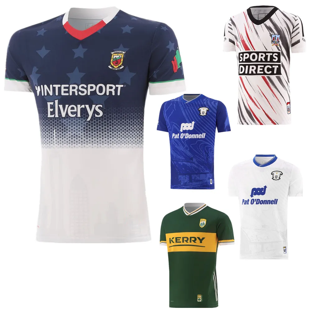 NEW 2024 2025 gaa jersey Cork  Kerry Tipperary Mayo Clare Dublin Donegal t-shirt Offaly Down Derry Wexford gaa shirt vest