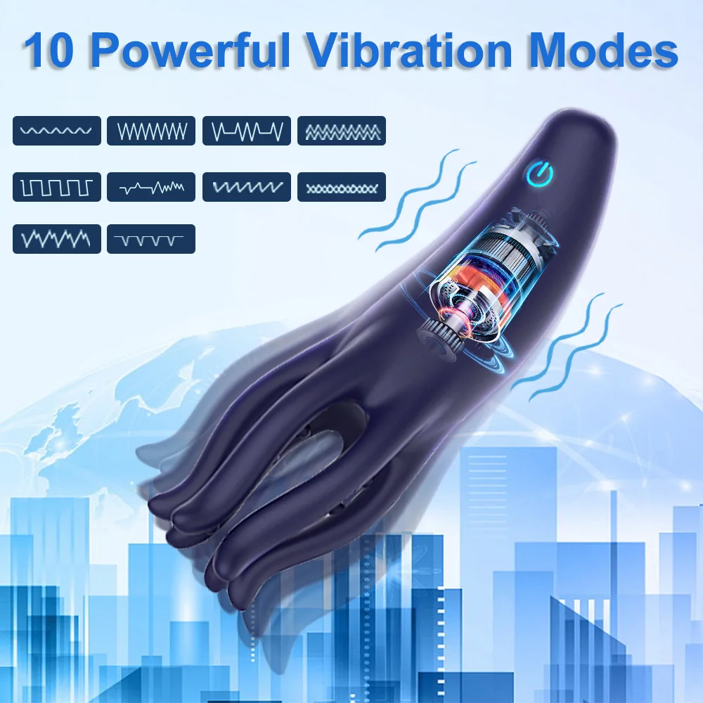 Automatic Glans Stimulator Male Prostate Vibration Delay Ejaculation Penis Massager Prolonged Pleasure Trainer Adult Masturbator