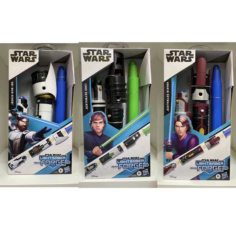 Hasbro STAR WARS Lightsaber Forge Anakin Skywalker Obi-Wan Kenobi Blue Lightsaber Luke Skywalker Green Lightsaber Kids Toy