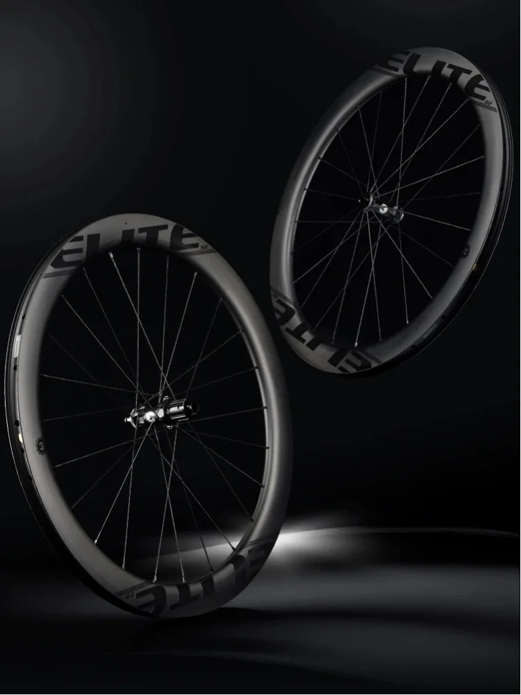 ELITEWHEELS EDGE DISC 3.0 Carbon-Laufradsatz 50T Ratchet-System Center Lock Wing 20 Speichen UD Matt Roh
